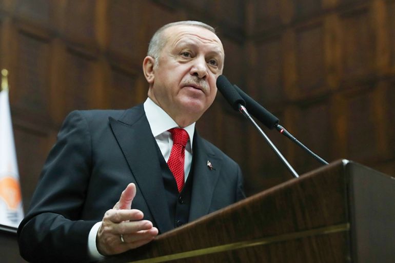 ANKARA, TURKEY - FEBRUARY 12: (----EDITORIAL USE ONLY – MANDATORY CREDIT - "TURKISH PRESIDENCY / MURAT CETINMUHURDAR / HANDOUT" - NO MARKETING NO ADVERTISING CAMPAIGNS - DISTRIBUTED AS A SERVICE TO C